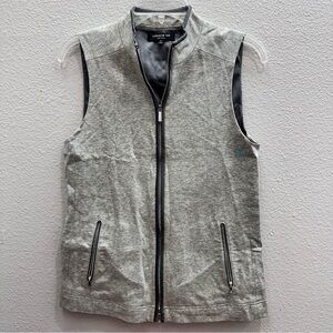 Lafayette 148 New York Womens Small Gray Vest Jacket Full-Zip Fall